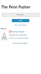 Mobile Screenshot of pennpusher.blogspot.com