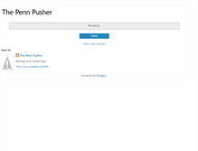 Tablet Screenshot of pennpusher.blogspot.com