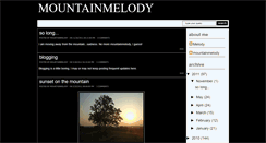 Desktop Screenshot of mountainmelody.blogspot.com