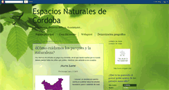 Desktop Screenshot of eumsccordobanavegaespaciosnaturales.blogspot.com