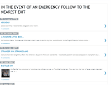 Tablet Screenshot of intheeventofanemergency.blogspot.com