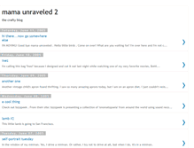 Tablet Screenshot of mamaunraveled2.blogspot.com