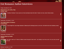 Tablet Screenshot of gotromanceauthorinterviews.blogspot.com