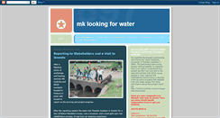 Desktop Screenshot of mklookingforwater.blogspot.com