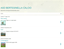 Tablet Screenshot of bertesinellacalcio.blogspot.com