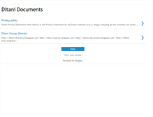 Tablet Screenshot of ditani-documents.blogspot.com