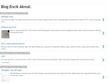 Tablet Screenshot of encikakmal.blogspot.com