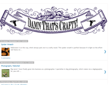 Tablet Screenshot of damnthatscrafty.blogspot.com