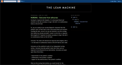 Desktop Screenshot of dleanmachine.blogspot.com