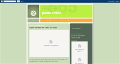 Desktop Screenshot of boletinpuntocritico.blogspot.com