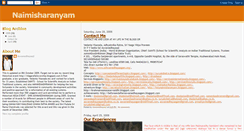 Desktop Screenshot of holynaimisharanyam.blogspot.com