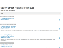 Tablet Screenshot of deadlystreetfightingtechniques.blogspot.com