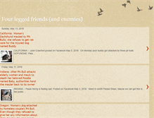 Tablet Screenshot of fourleggedfriendsandenemies.blogspot.com