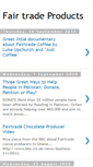Mobile Screenshot of fairtradeproducts.blogspot.com