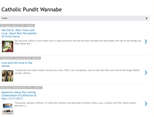 Tablet Screenshot of catholicpunditwannabe.blogspot.com