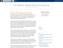 Tablet Screenshot of maktabah-syamilah-tutorial.blogspot.com