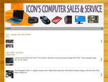 Tablet Screenshot of iconscomputersalesnservices.blogspot.com