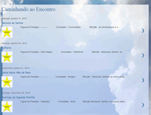 Tablet Screenshot of caminhandoaoencontro.blogspot.com