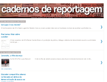 Tablet Screenshot of cadernosdereportagem.blogspot.com