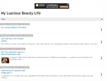 Tablet Screenshot of mylusciousbeautylife.blogspot.com