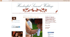 Desktop Screenshot of handcraftedseasonalweddings.blogspot.com