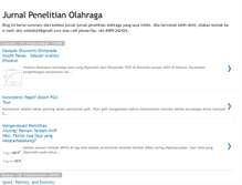 Tablet Screenshot of jurnalpenelitianolahraga.blogspot.com