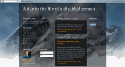 Desktop Screenshot of adayinthelifeofadisabledperson.blogspot.com