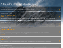 Tablet Screenshot of adayinthelifeofadisabledperson.blogspot.com