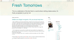 Desktop Screenshot of freshtomorrows.blogspot.com