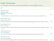 Tablet Screenshot of freshtomorrows.blogspot.com