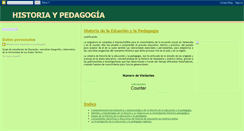 Desktop Screenshot of historiaypedagogia.blogspot.com