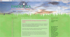 Desktop Screenshot of golfessentialsforwomen.blogspot.com