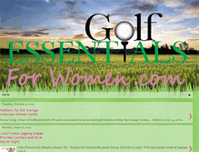 Tablet Screenshot of golfessentialsforwomen.blogspot.com