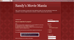 Desktop Screenshot of moviemaniaofsandy.blogspot.com