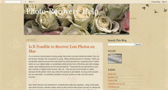 Desktop Screenshot of photo-recovery-help.blogspot.com