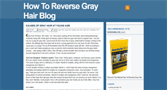 Desktop Screenshot of how-to-reverse-gray-hair.blogspot.com