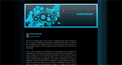 Desktop Screenshot of exitmusician.blogspot.com