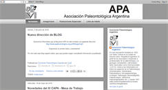 Desktop Screenshot of apaleontologica.blogspot.com