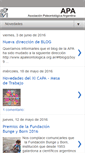Mobile Screenshot of apaleontologica.blogspot.com