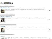 Tablet Screenshot of frinzeedebug.blogspot.com