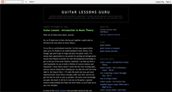 Desktop Screenshot of guitarlessonsguru.blogspot.com