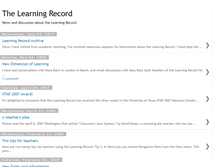Tablet Screenshot of learningrecord.blogspot.com