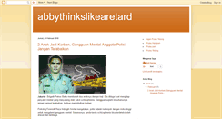 Desktop Screenshot of abbythinkslikearetard.blogspot.com