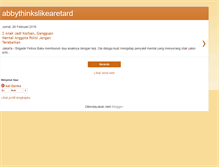 Tablet Screenshot of abbythinkslikearetard.blogspot.com
