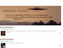 Tablet Screenshot of conspiracyfactory.blogspot.com