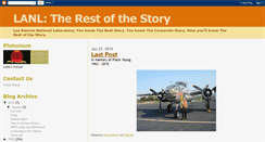 Desktop Screenshot of lanl-the-rest-of-the-story.blogspot.com