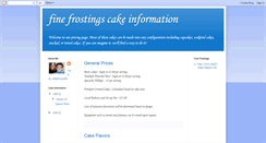 Desktop Screenshot of finefrostingspricing.blogspot.com