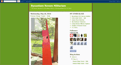 Desktop Screenshot of byzantiumnovummilitarium.blogspot.com