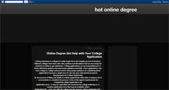 Desktop Screenshot of hot-online-degree.blogspot.com