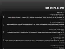 Tablet Screenshot of hot-online-degree.blogspot.com